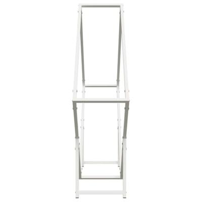 Brandhoutrek 100x25x100 cm koudgewalst staal wit