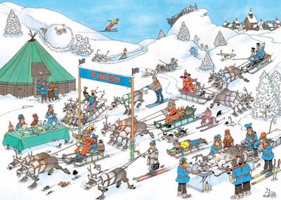 Jan van Haasteren - Rendier Race Puzzel 500 Stukjes