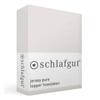 Schlafgut Schlafgut Pure Jersey Topper Hoeslaken L - 140x200 - 160x220 744 Sand Light - thumbnail