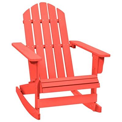 VidaXL Schommelstoel adirondack massief vurenhout rood VidaXL Schommelstoel adirondack massief vurenhout rood