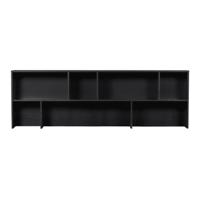 WOOOD Opzetkast 'New Gravure' t.b.v. Dressoir 'New Gravure', Grenen, kleur Zwart - thumbnail