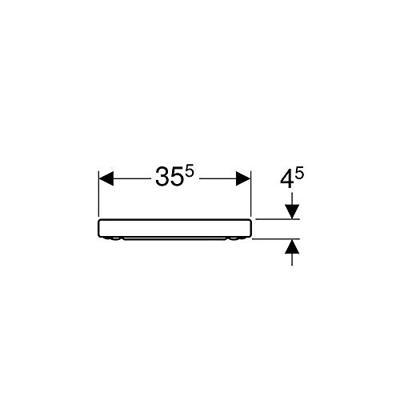 Geberit Renova Closetzitting 35,5x44 cm Wit Geberit Renova Closetzitting 35,5x44 cm Wit