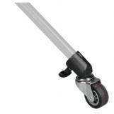 Walimex pro Statiefwielen, Pro 3-delige set, statiefwielen, volledig metaal, wielen 50 mm diameter, met rubberen loopvlak en rem, voor statiefpoten met 18-23 mm diameter, voor lichtlampen en - thumbnail