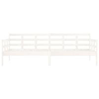 Slaapbank massief grenenhout wit 80x200 cm - thumbnail