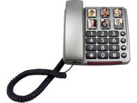 Profoon TX-560 snoer. telefoon grote fototoetsen zwart - thumbnail