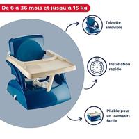 THERMOBABY YEEHOP 2-in-1 kinderzitje - 6-18 maanden - 3-punts veiligheidsharnas - Afneembare tablet - Oceaanblauw - thumbnail