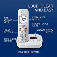 Panasonic KX-TGU432EXW Huistelefoon Wit - thumbnail