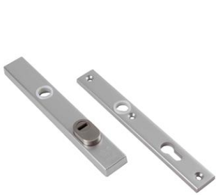 AMI Veiligheidsbeslag 251/37 Buiten Kt 55 A/Z 251/32 Binnen Profielcilinder 55 F1 Deurdikte 53/57 Mm. - 843002