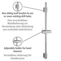 Wenko Douchestang (Chroom) - thumbnail