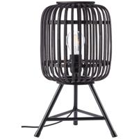 Brilliant Landelijke tafellampWoodrow Tripod zwart hout - 93775/76 - thumbnail
