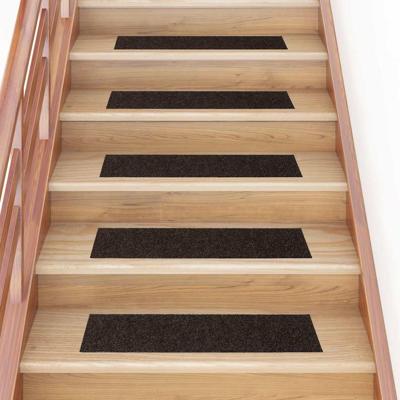 VidaXL Trapmatten zelfklevend 30 stuks 76x20 cm donkerbruin rechthoekig VidaXL Trapmatten zelfklevend 30 stuks 76x20 cm donkerbruin rechthoekig