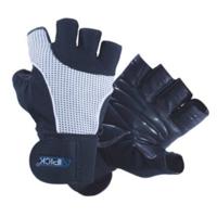 Atipick fitness-handschoenen Power leer/polyester blauw - thumbnail