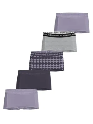 Björn Borg 5-Pack meisjes boxershorts - Minishorts - Katoenen kinder onderbroeken multipack