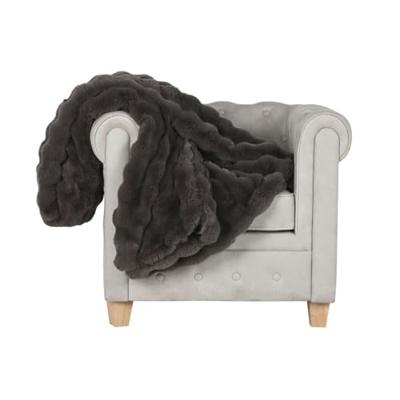 Deken Home ESPRIT Bruin 220 x 240 x 1 cm