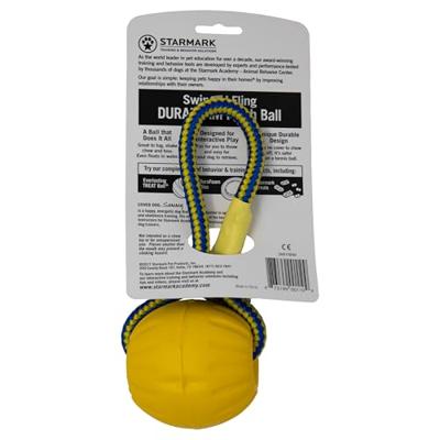 STARMARK SWING 'N FLING DURAFOAM FETCH BAL AAN KOORD MEDIUM 7 CM
