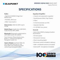 Blaupunkt Bremen SQR 46 DAB Autoradio enkel DIN DAB+ tuner, Bluetooth handsfree, Retrodesign - thumbnail