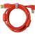 DJ TechTools Chroma Cable angled USB 1.5 m rood DJ TechTools Chroma Cable angled USB 1.5 m rood
