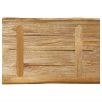 Tafelblad met natuurlijke rand 50x40x3,8 cm massief mangohout - thumbnail