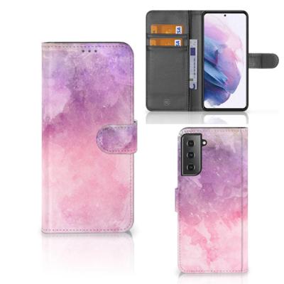 Hoesje Samsung Galaxy S21 Plus Pink Purple Paint Hoesje Samsung Galaxy S21 Plus Pink Purple Paint