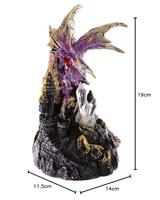 Dark Legends Draak op Kasteel LED kristal - thumbnail