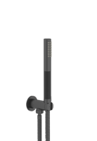 Plieger Roma handdoucheset met doucheslang 150 cm, zwart chroom - thumbnail