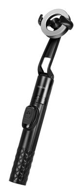 LogiLink BT0069 Selfiestick Zwart Bluetooth, Geïntegreerde accu, Geïntegreerd statief