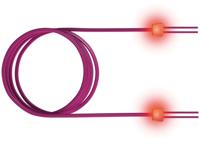 saCon glasvezel LED patchkabel duplex 50/125µm OM4, LC/LC, violet, 5 m - thumbnail