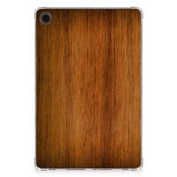 Samsung Galaxy Tab A9 Plus Silicone Tablet Hoes Donker Hout - thumbnail
