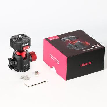Ulanzi U-100 draaibare statiefkop met balhoofd en Cold Shoe-mount