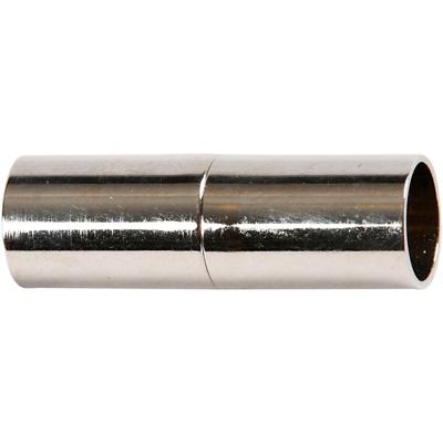 Creativ Company Magnetische sluiting, l: 23 mm, gatgrootte 6 mm, verzilverd, 2 stuk/ 1 doos - thumbnail