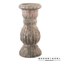 Mild Pink antique ceramic candleholder L - thumbnail