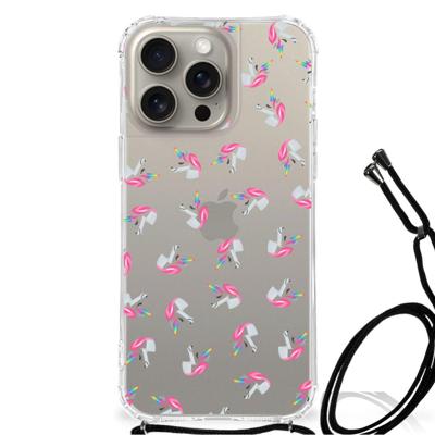 Doorzichtige Silicone Hoesje voor iPhone 15 Pro Max Unicorns Doorzichtige Silicone Hoesje voor iPhone 15 Pro Max Unicorns