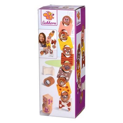 Eichhorn houten stapelspel boerderijdieren 14dlg.