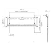 VALUE TV/monitor muurbeugel, < 75 kg, (VESA 600x400) - thumbnail