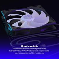 ENDORFY Stratus 140 Computer behuizing Ventilator 14 cm Zwart 1 stuk(s) - thumbnail