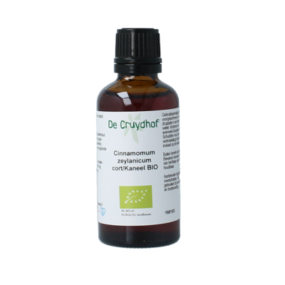 Cruydhof Cinnamomum zeyl cort / kaneel tinctuur bio 50 Milliliter Cruydhof Cinnamomum zeyl cort / kaneel tinctuur bio 50 Milliliter
