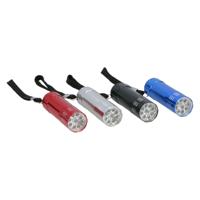 Gekleurde Aluminium Zaklamp - 9Led - thumbnail
