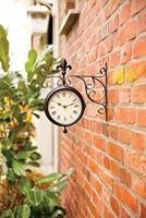 Stationsklok met thermometer / Esschert Design - thumbnail