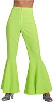 Hippie broek vrouw neon groen Jess - thumbnail