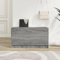 VidaXL Schoenenbank 80x24x45 cm bewerkt hout grijs sonoma eikenkleur - thumbnail