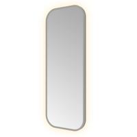 Hotbath &More Mirrors Soft Square LED Badkamerspiegel - Rechthoek - 80 x 30 cm - Geborsteld Gunmetal - thumbnail