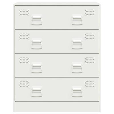 Dressoir 67x39x83 cm staal wit