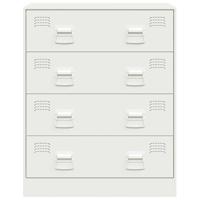 Dressoir 67x39x83 cm staal wit - thumbnail