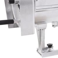 Groentesnijder handmatig 22x44,5 cm aluminium zilverkleurig - thumbnail