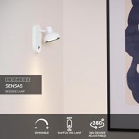 Lucide SENSAS Bedlamp 1xGU10 (ES111) - Wit - thumbnail