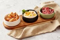 CosyandTrendy Serveerplank 34x10.5 cm Keramiek/Hout - thumbnail