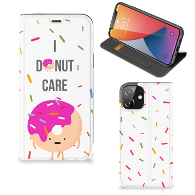 iPhone 12 | iPhone 12 Pro | Flip Style Cover | Donut Roze