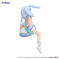 Hatsune Miku Noodle Stopper PVC Statue Hatsune Miku Rabbit Ear Hood Pajama Blue Color Ver. 14 cm - thumbnail