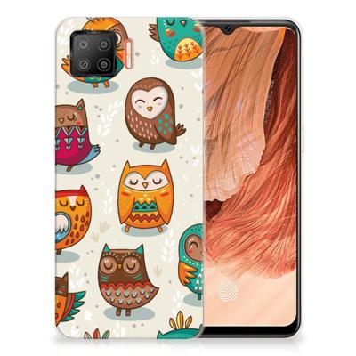 OPPO A73 4G | TPU Hoesje | Vrolijke Uilen