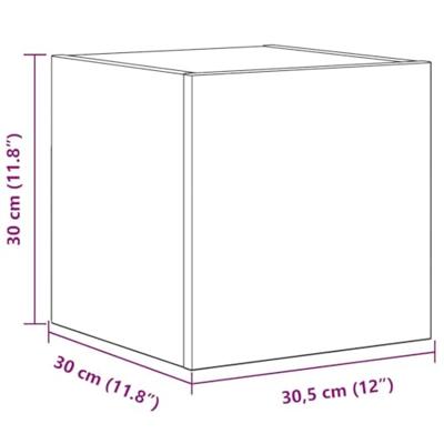 Tv-meubelset 4 pcs Oud hout 60 x 30 x 30 cm Bewerkt hout